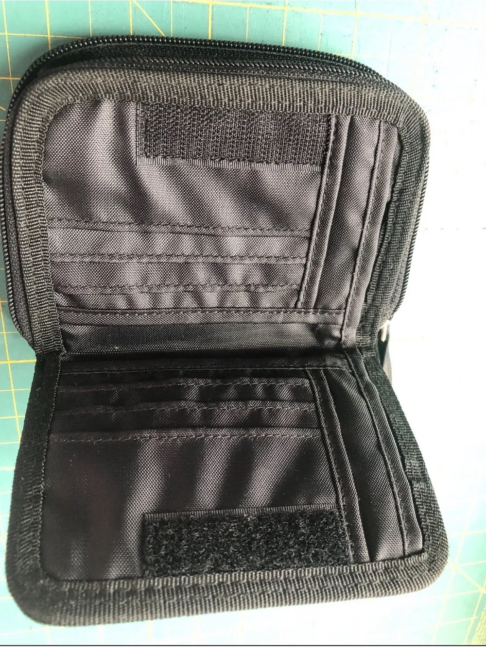 Uniqlo Black Ripstop Nylon Zip-Around Wallet